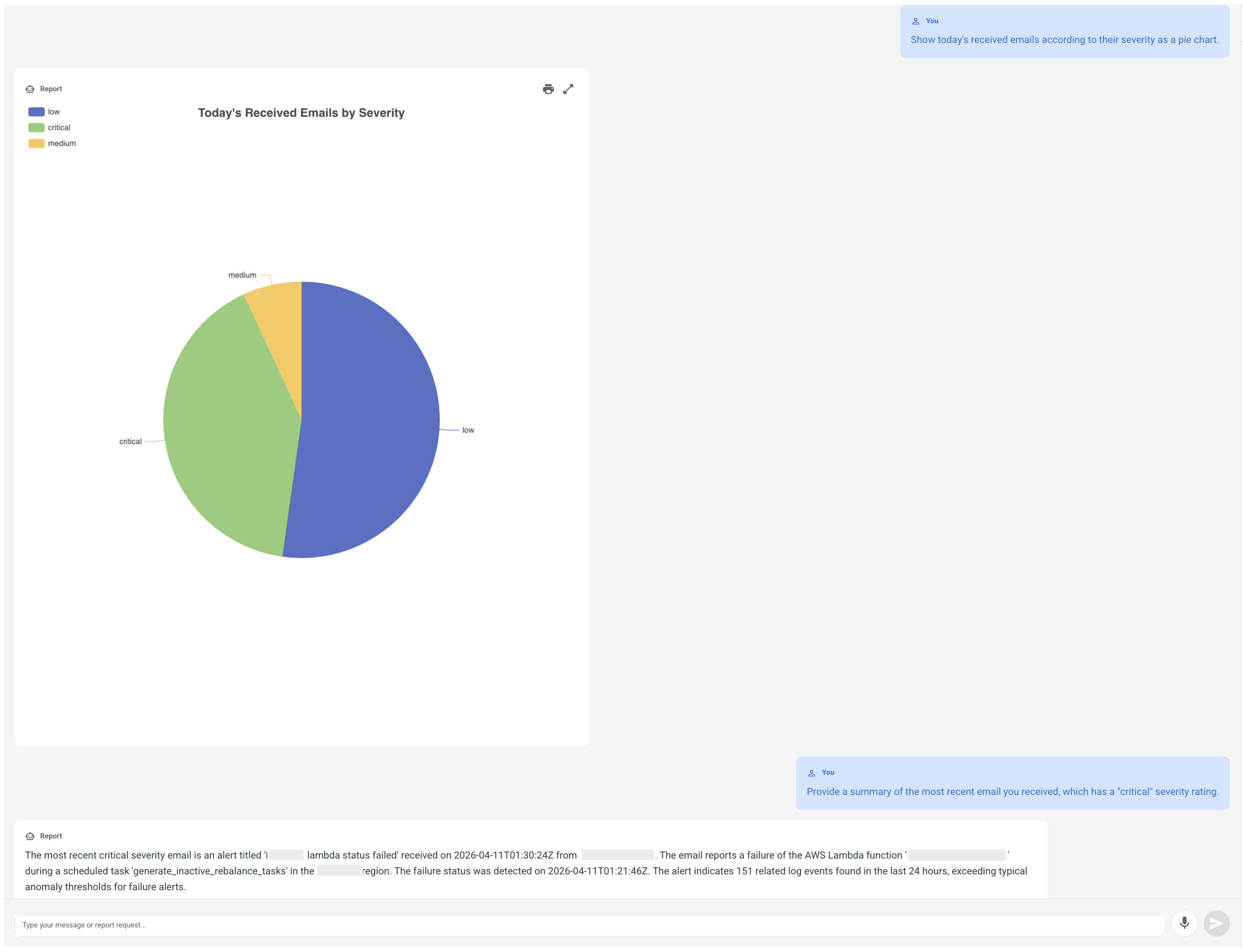 SOCManage reporting UI screenshot